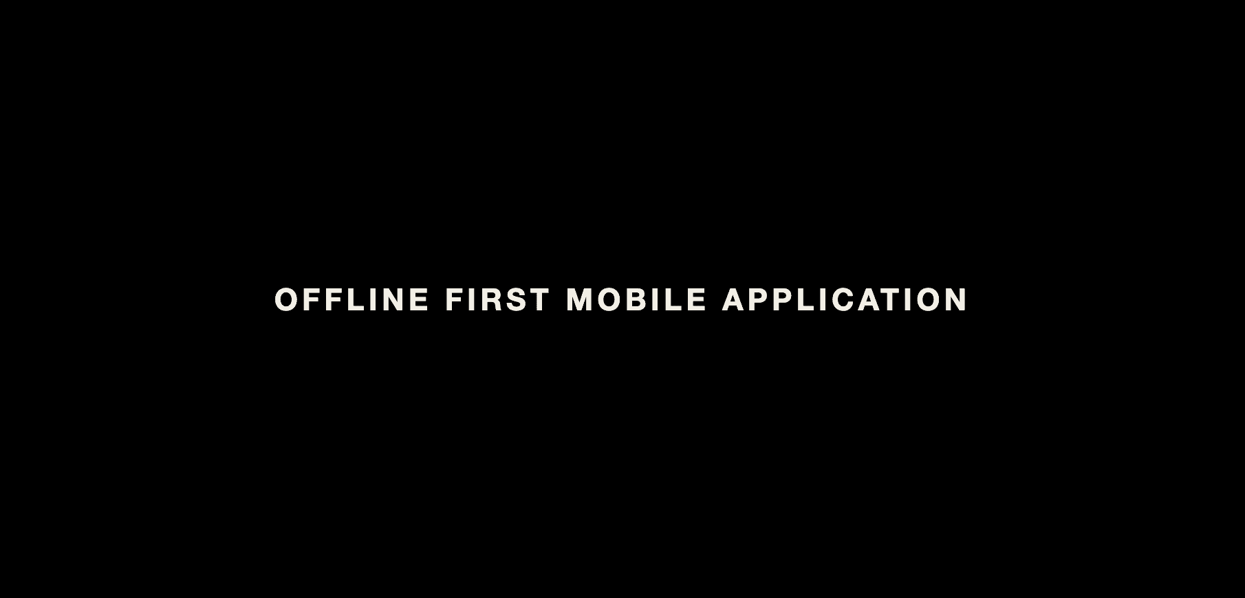 Offline First Mobile App interface